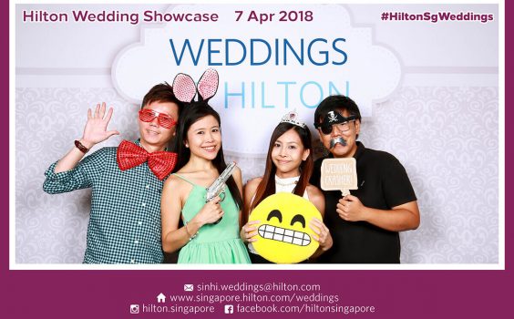 Cloud Booth Photo Booth @ Hilton Singapore’s Wedding Showcase on 7 & 15 April 2018