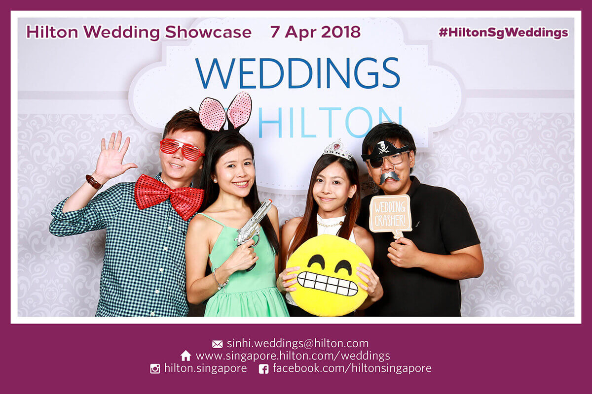 Cloud Booth Photo Booth @ Hilton Singapore’s Wedding Showcase on 7 & 15 April 2018